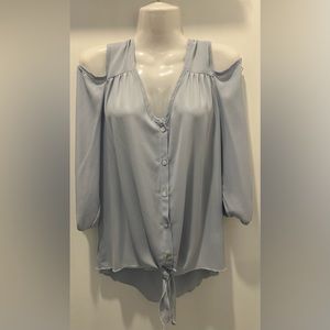 Cha Cha Vente Women’s Cold Shoulder Button Down